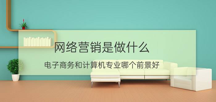 网络营销是做什么 电子商务和计算机专业哪个前景好？